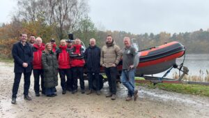 New rescue boat purchased by Cheshire Search and Rescue through Macclesfield Beer Festival Fundraising